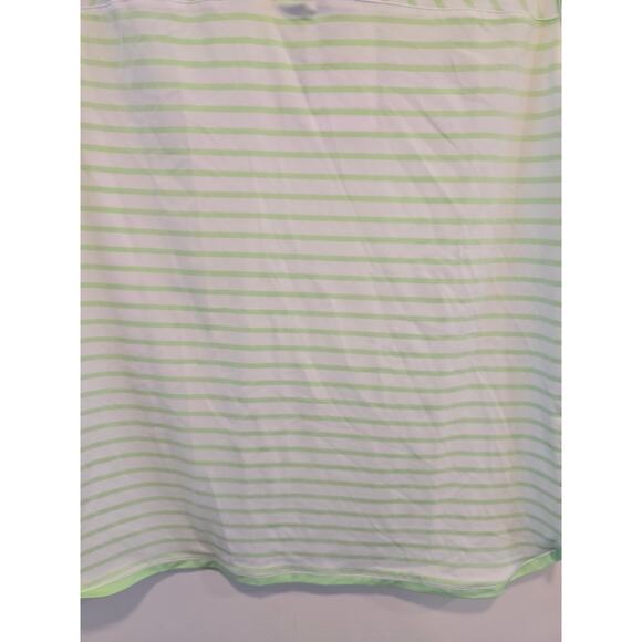 Lady Hagen Green Striped Sleeveless shirt Size L NWT - Picture 3 of 10